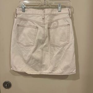 J. Crew Cream Mini Skirt